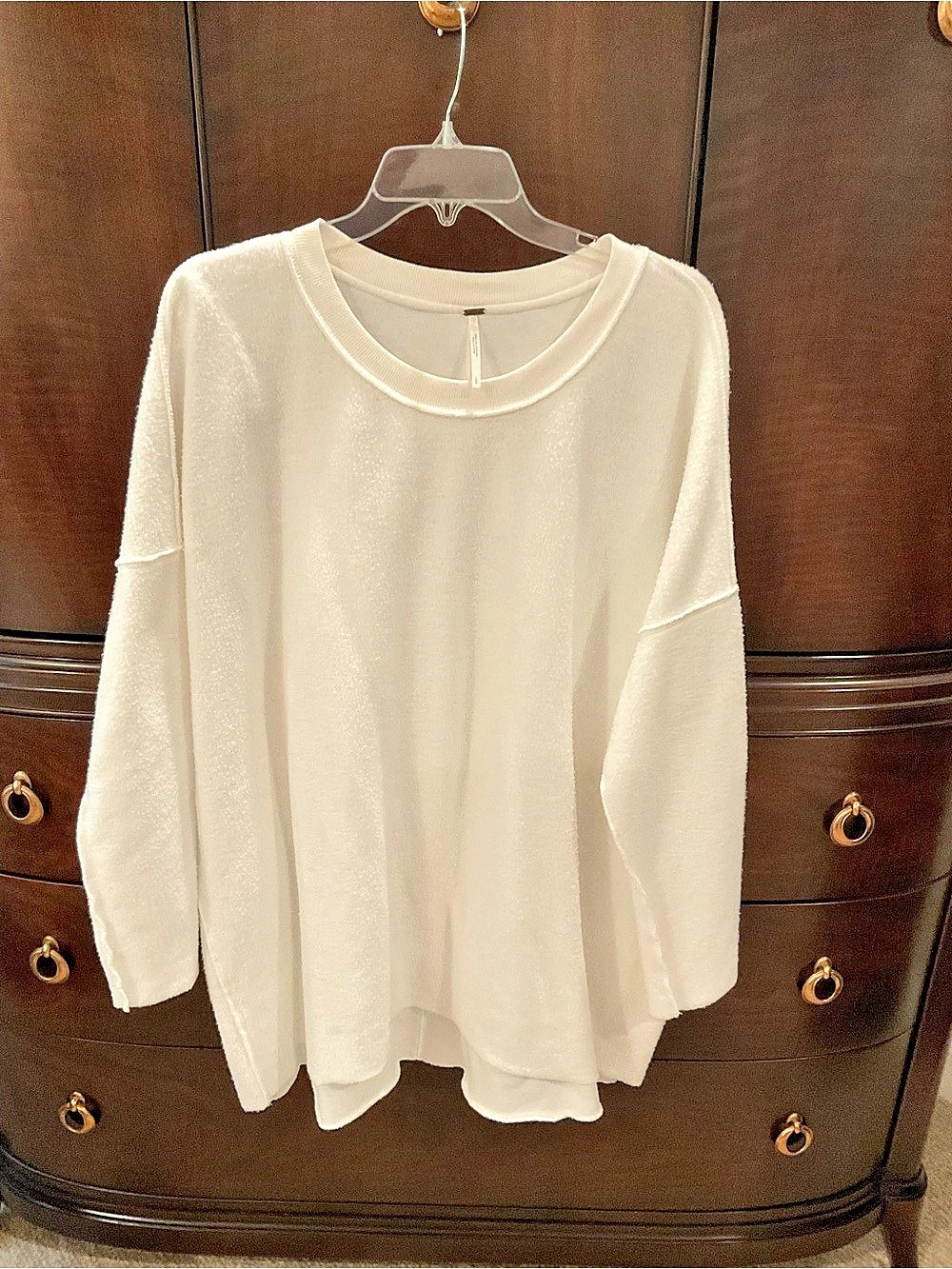 Free People Cream Crew Neck Sweater Like New